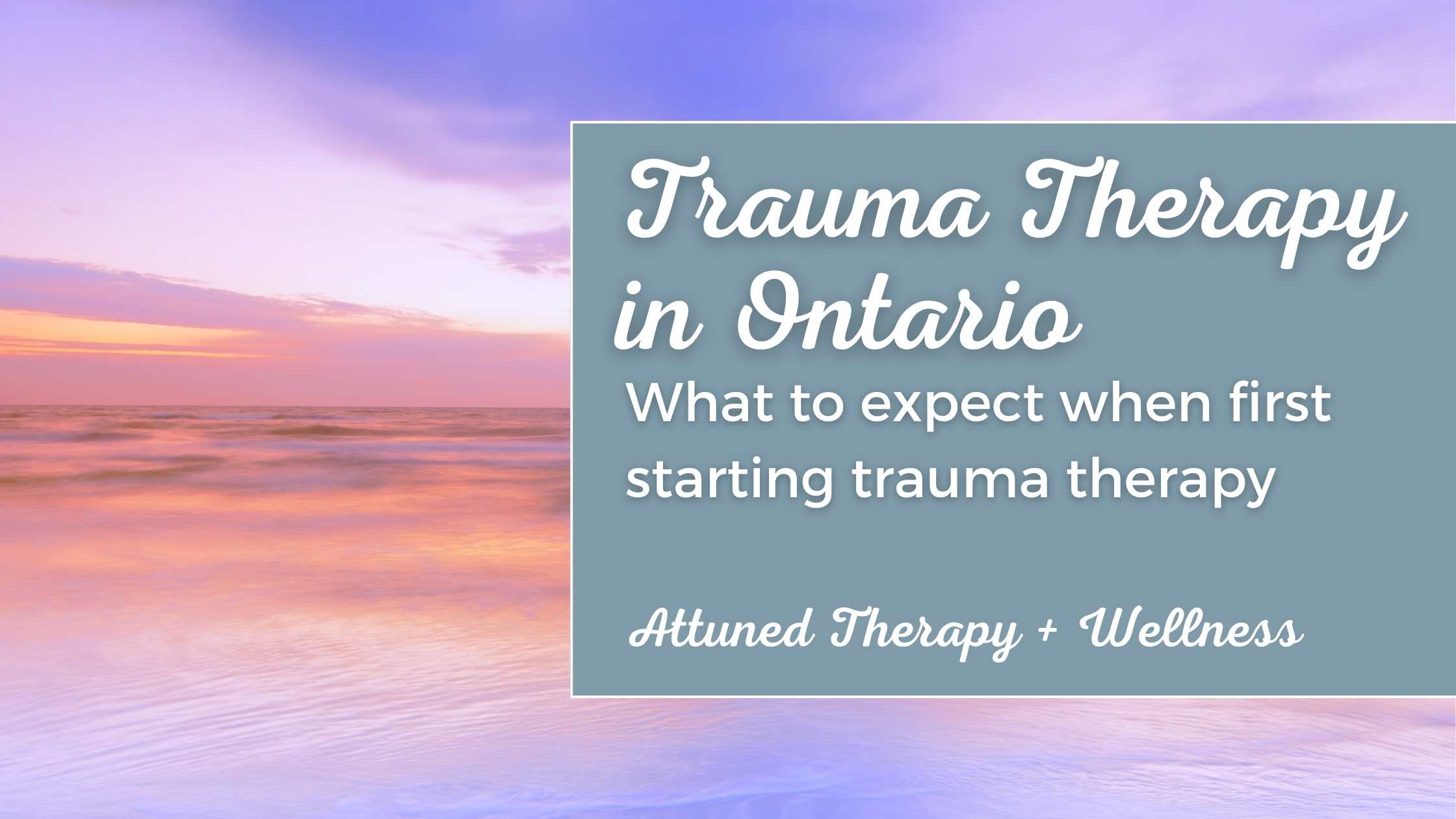 trauma therapy ontario