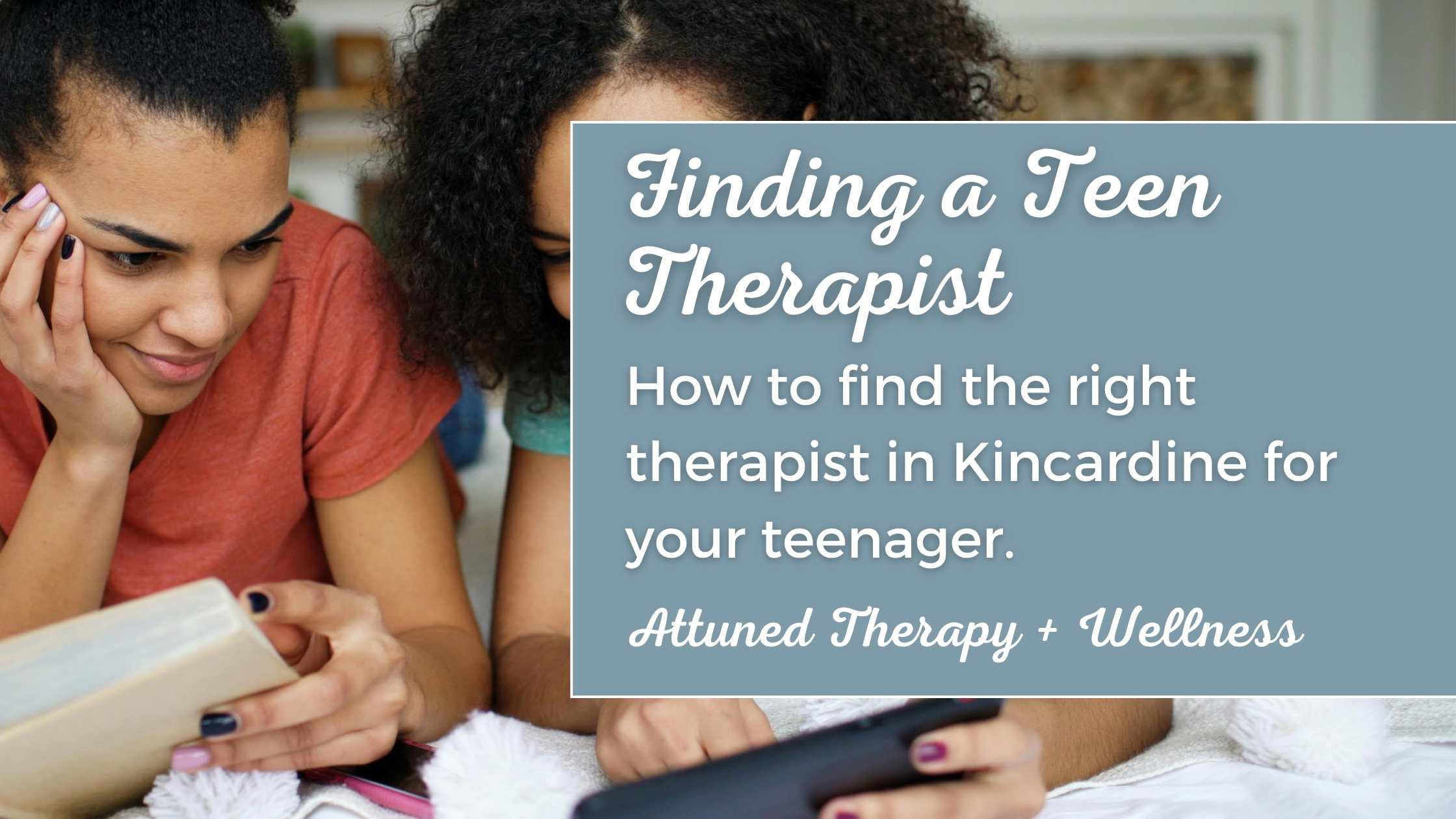 Parent and teenager talking together before choosing a teen therapist in Kincardine